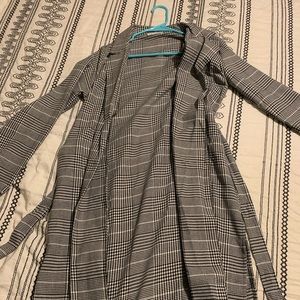 Forever 21 Plaid Trench coat